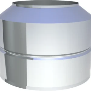 Zakończenie wylotu rury dwuściennej ⌀130 · DW-FU 0,8 mm