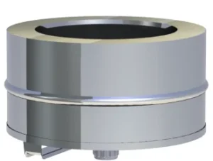 Naczynie na sadzę z miską kondensacyjną ⌀130 · DW-FU 0,8 mm