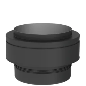Zakończenie wylotu rury dwuściennej T120 / P1 ⌀80 · DW-BLACK
