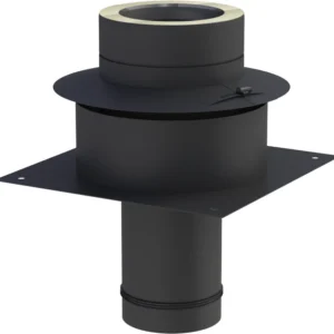 Płyta fundamentowa dla podwyższenia komina T120 / P1 ⌀80 · DW-BLACK