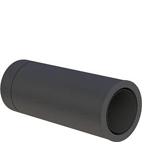 Rura 500 mm do skracania z adapterem do systemu FERRO ⌀130 · DW-BLACK