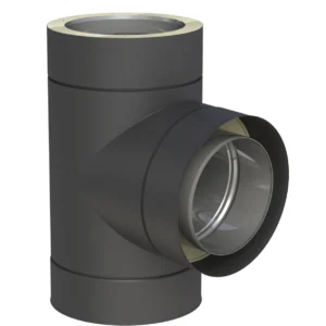 Trójnik 87° ⌀80 · DW-BLACK