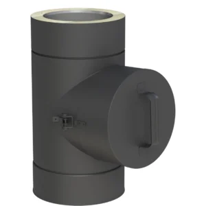 Element rewizyjny z wyjściem okrągłym ⌀80 · DW-BLACK