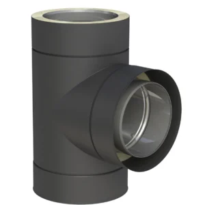 Trójnik 90° ⌀130 · DW-BLACK