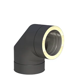 Kolano 87° ⌀80 · DW-BLACK