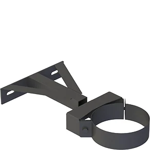 Wspornik ścienny regulowany odl. od ściany powyżej 360 mm ⌀80 · DW-BLACK