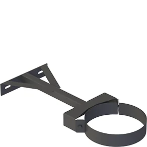 Wspornik ścienny regulowany 250-360 mm ⌀80 · DW-BLACK