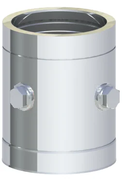 Rura długość 250 mm z dwoma króćcami 64x4 ⌀350 · DW-ECO 2.0