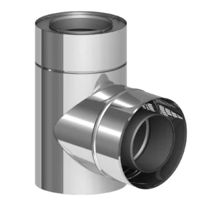 Trójnik 87° z zasysem powietrza, przejście TWIN na DW-ECO 2.0 ⌀80 · DW-ECO 2.0