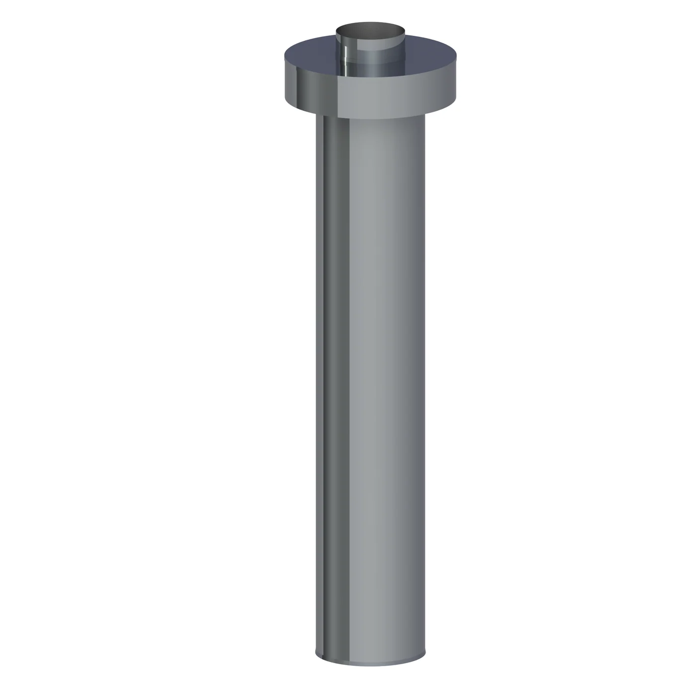 Zakończenie pionowe długość 750 mm ⌀60/100 płaszcz nierdzewny · TWIN