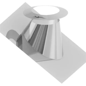 Przejście przez dach 26–35° aluminiowe z kołnierzem ⌀130 · DW-FU