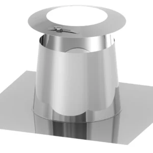 Przejście przez dach płaski aluminiowe z kołnierzem ⌀130 · DW-FU