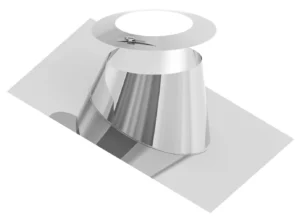 Przejście dachowe 16-25° aluminiowe z kołnierzem ⌀80 · DW-ECO 2.0