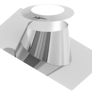 Przejście przez dach 16–25° aluminiowe z kołnierzem ⌀130 · DW-FU