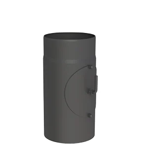 Rura długość 300 mm z rewizją i klapą spalinową ⌀120 · FERRO-LUX