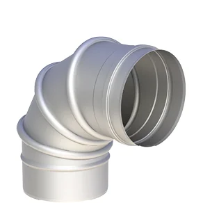 Kolano regulowane 0-90° ⌀130 · EW-FU 0,6 mm