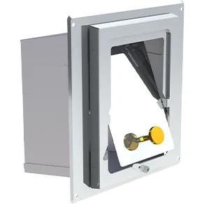 Regulator ciągu 210×140 mm z króćcem ⌀150 do EW34 · EW-FU