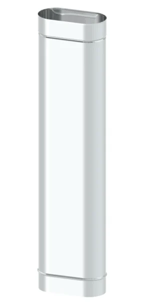 Rura długość 1000 mm 100×180 · OVAL 0,8 mm