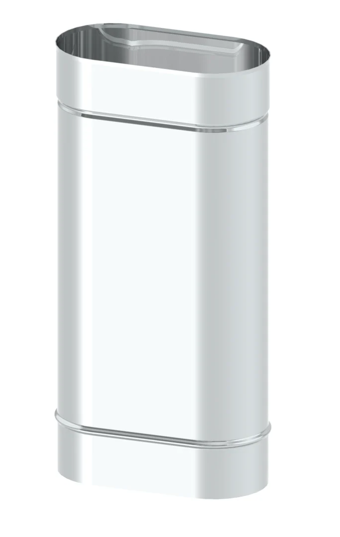 Rura długość 500 mm 100×180 · OVAL 0,8 mm