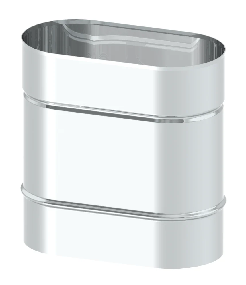 Rura długość 250 mm 100×180 · OVAL 0,8 mm