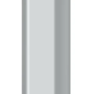 Rura długość 1000 mm z uchwytami montażowymi 100×180 · OVAL 0,8 mm