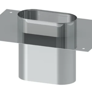 Króciec dylatacyjny 100×180 · OVAL 0,8 mm