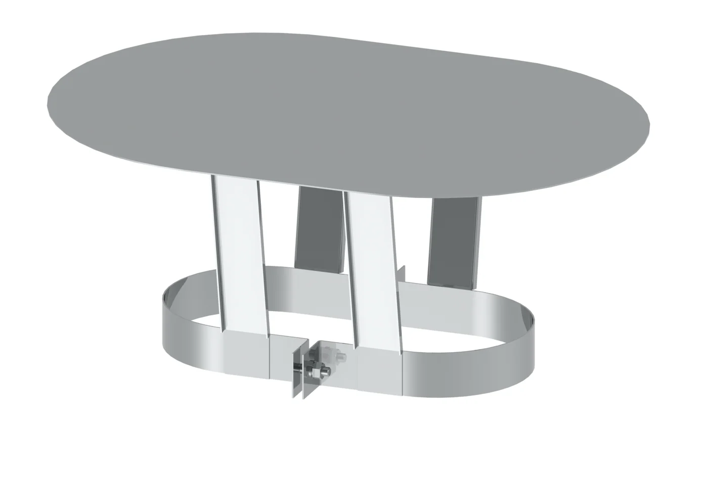 Daszek 100×180 · OVAL 0,8 mm
