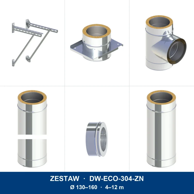 Zestaw wentylacji grawitacyjnej DW-ECO-304-ZN
