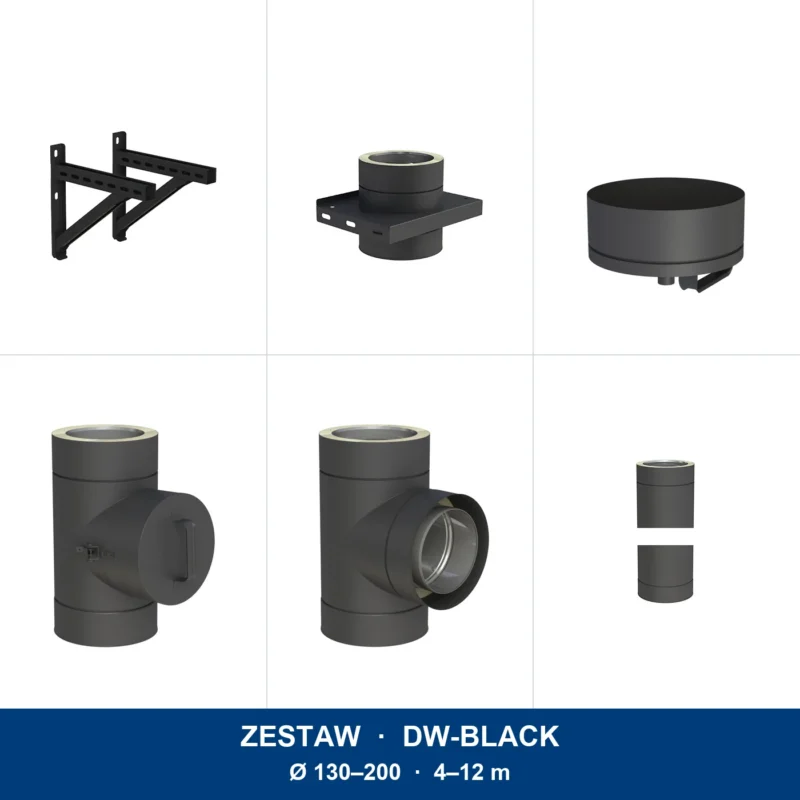 Zestaw kominowy DW-BLACK