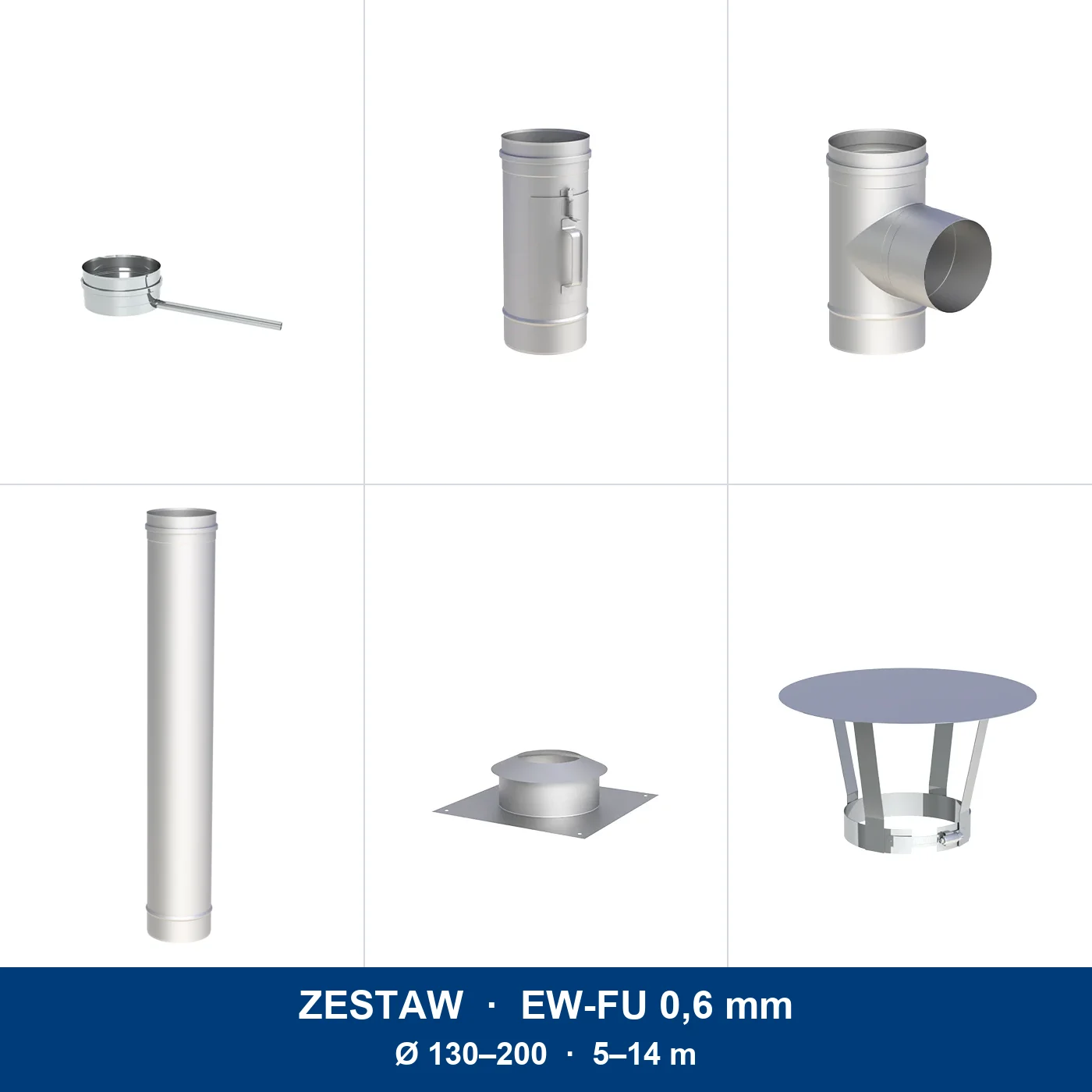 Zestaw renowacyjny EW-FU 0,6 mm · wkład do kominka lub pieca