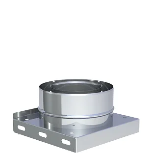 Płyta fundamentowa z odpływem w dół ⌀100/150 · TWIN-GAS