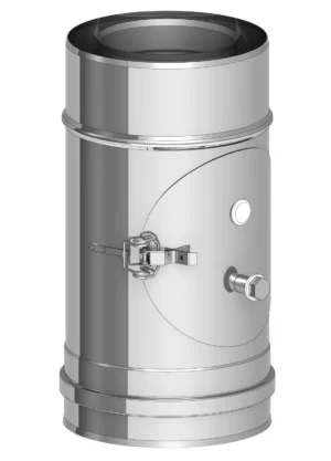 Element kontrolny z wyczystką i króćcami pomiarowymi ⌀100/150 · TWIN-GAS