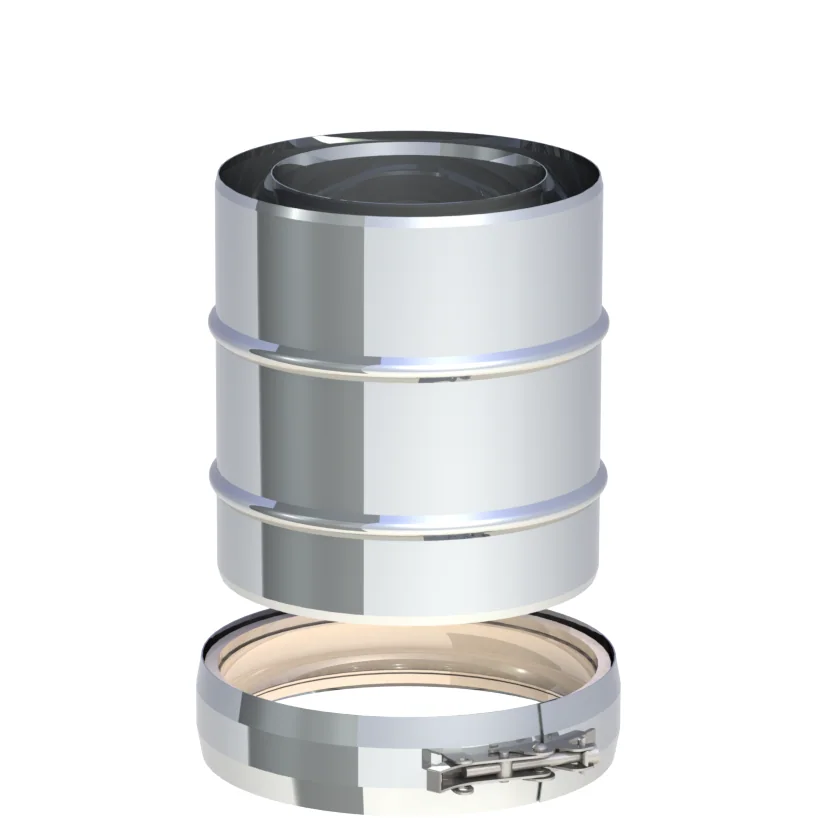 Adapter czopucha kominka FABER ⌀100/150 · TWIN-GAS