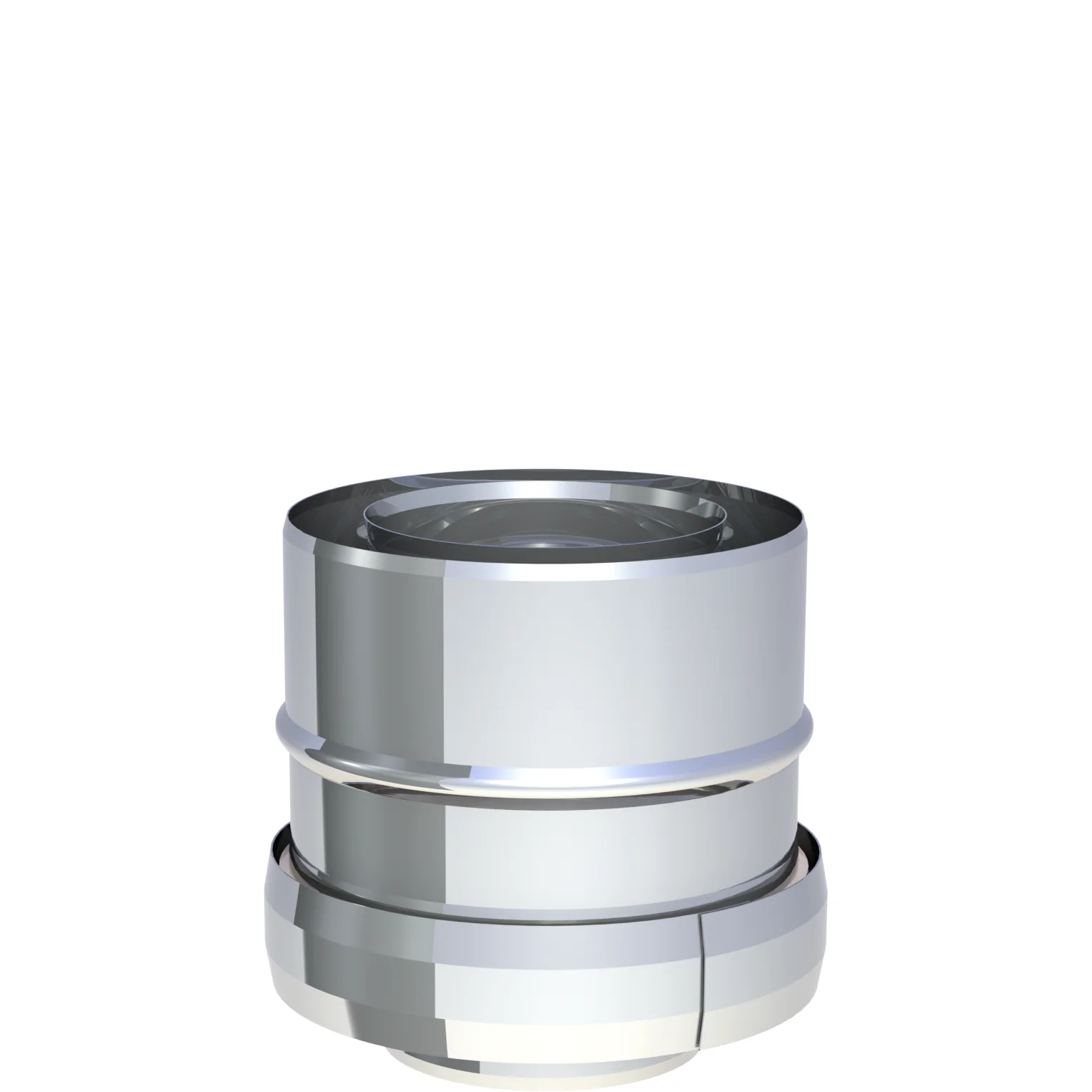 Adapter czopucha kominka KALFIRE ⌀100/150 · TWIN-GAS