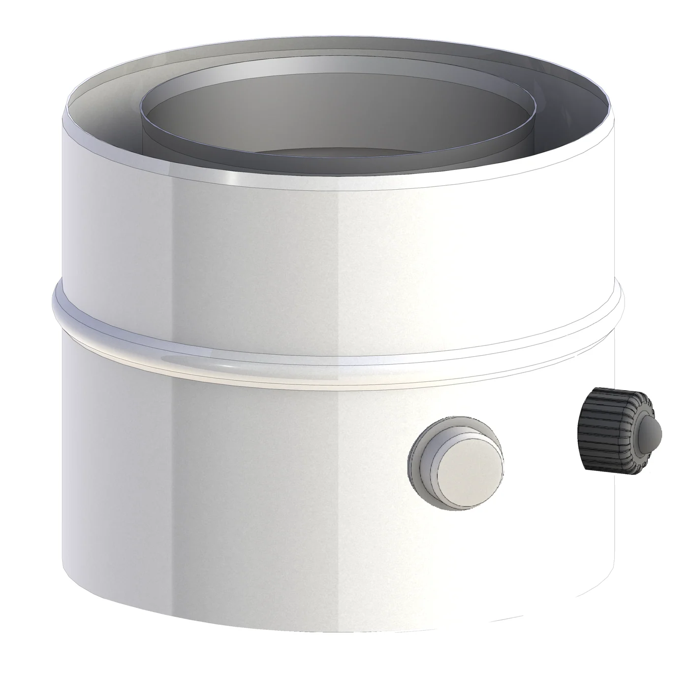 Złączka kotła Hoval ⌀100/150, TOPGAS 80 Ultra Gaz 15-90 · TWIN
