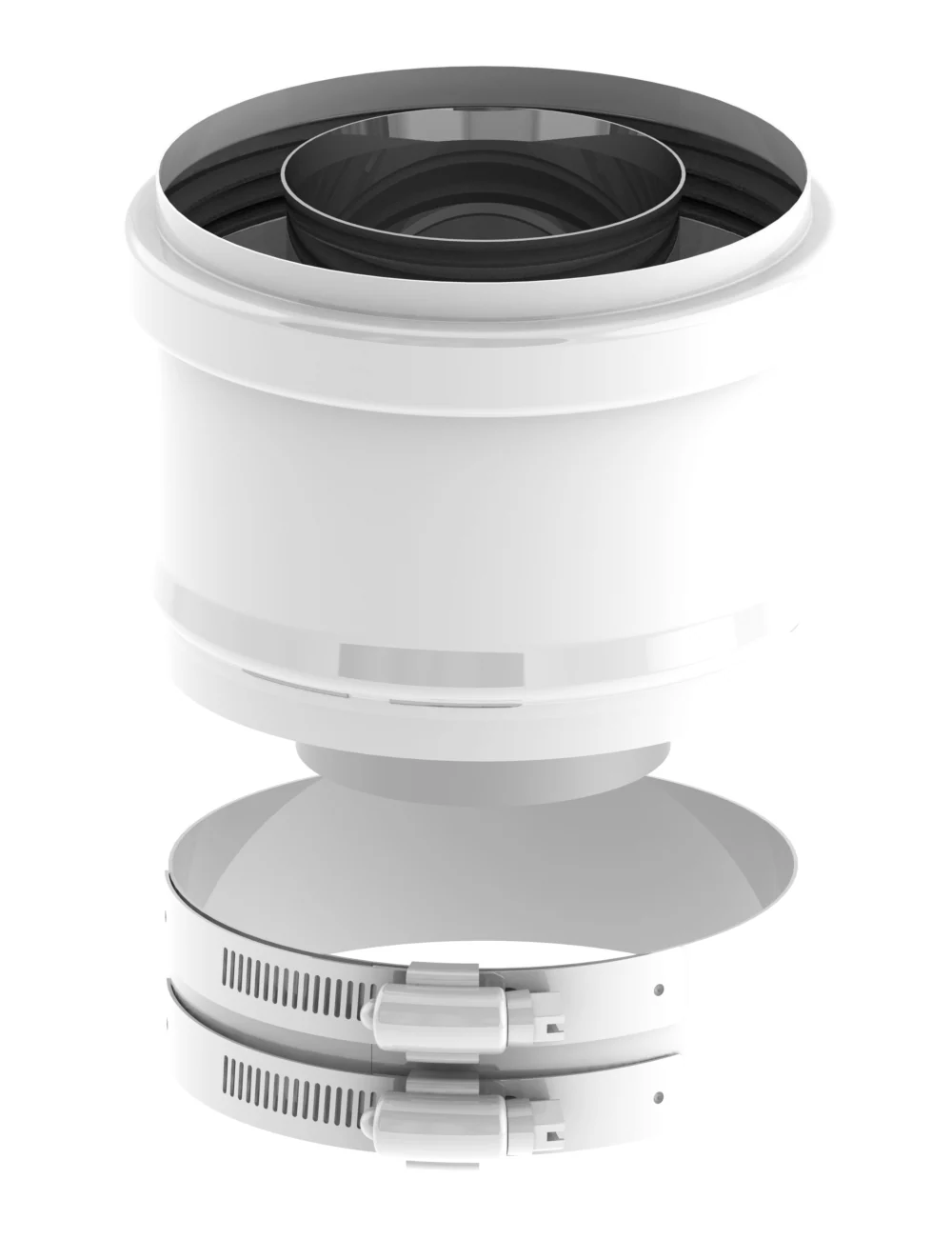 Złączka kotła Ariston ⌀60/100, Genus, A co FS, Aco B · TWIN-PL