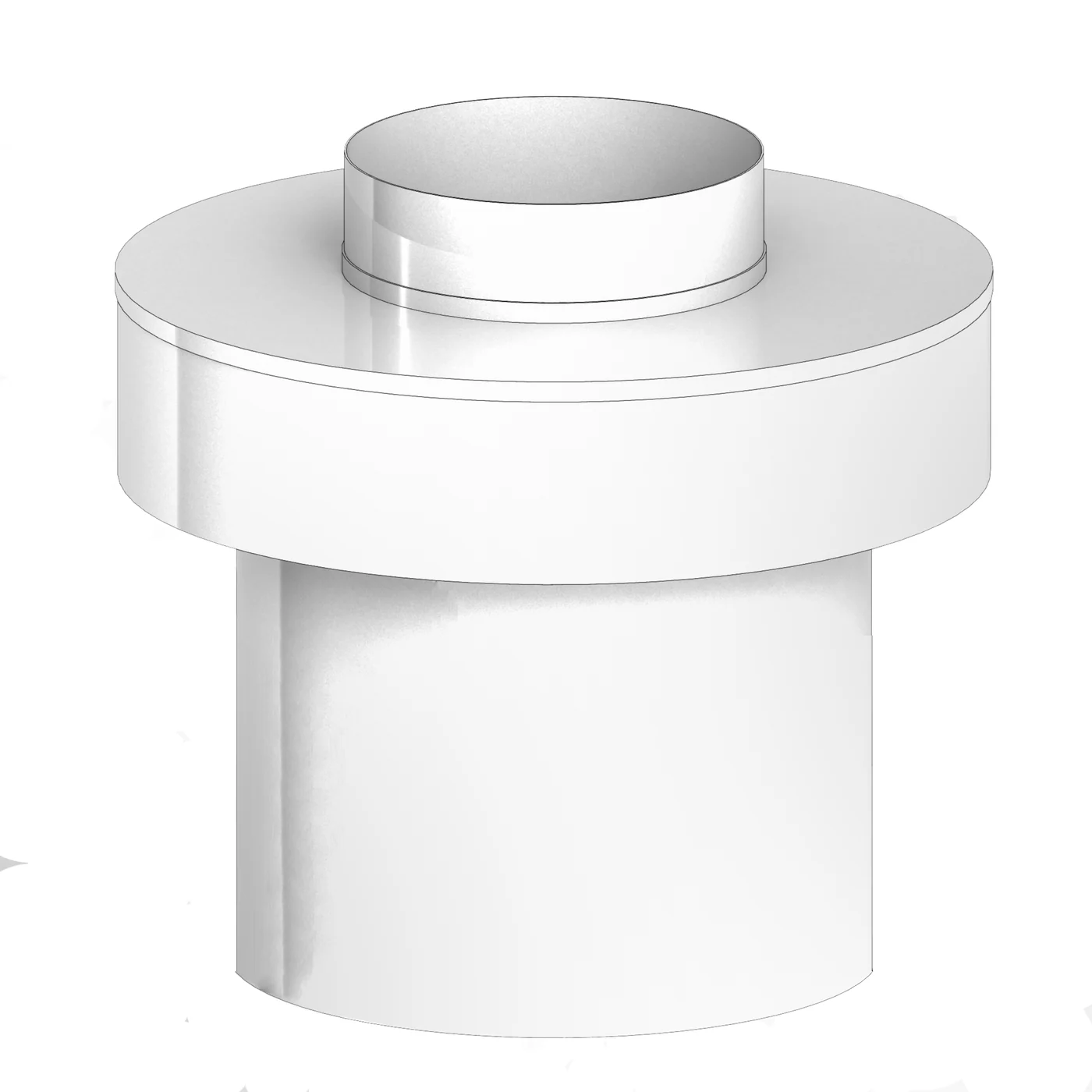 Zakończenie pionowe długość 250 mm ⌀60/100 · TWIN-PL